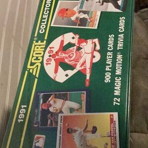 Score 1991 Baseball Card Set - Green